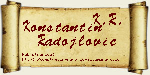 Konstantin Radojlović vizit kartica